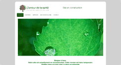 Desktop Screenshot of amourdesante.com